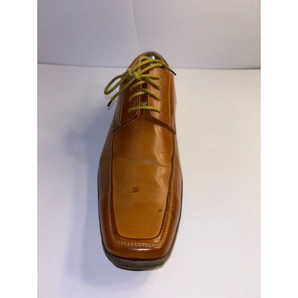 WINSTON Men's Oxford‎ Shoes Brown US 10 Upper Leather Classic Square Toe Formal